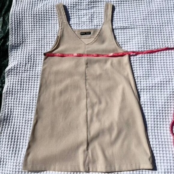 Cream Corduroy Shift Dress - Picture 8 of 10